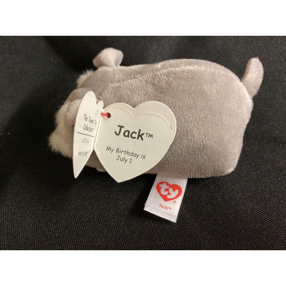 TY Beanie Boos - Teeny Tys Stackable Plush - JACK the Schnauzer (4 inch) - New - Picture 5 of 6